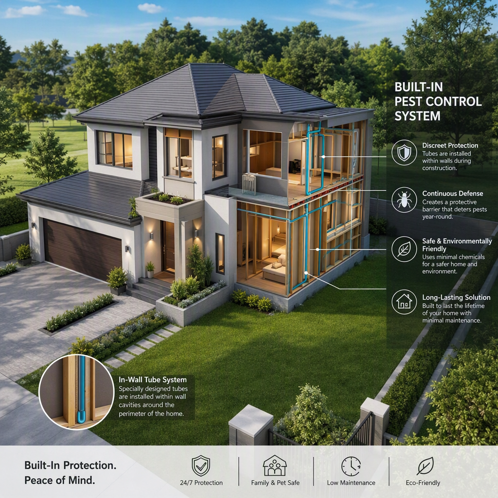 New home with built-in pest control